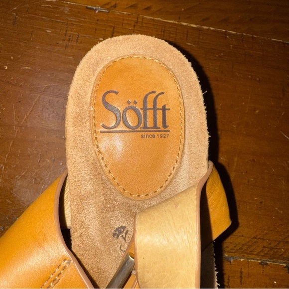 Sofft Tan Sandals with Ankle Strap and Flat Sole size 7.5 - Picture 9 of 15